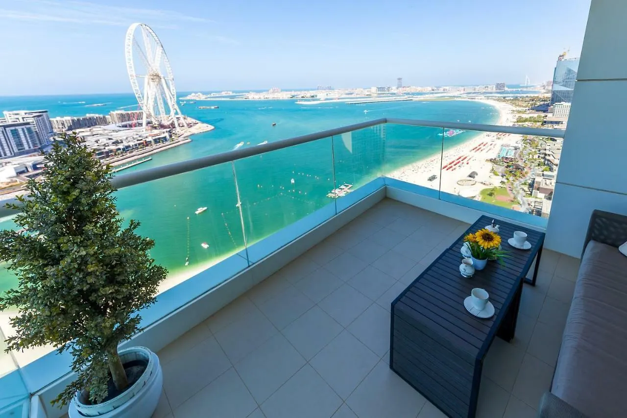 Luxury Living With Sea View And Private Beach In Jbr By Deluxe Holiday Homes Dubaï 0*,